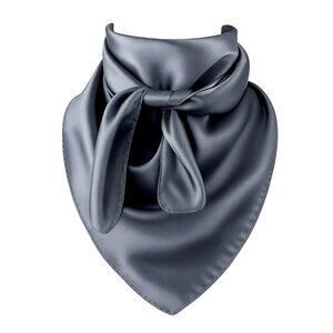 Steel Blue Wild Rag Large Scarf 23x23" Western Accessory Cowgirl or Cowboy